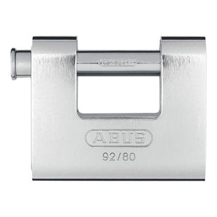 Abus Mechanical 92/80mm Monoblock Brass Body Shutter Padlock ABUS Mechanical - RockBottom Northampton 