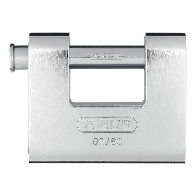 Abus Mechanical 92/80mm Monoblock Brass Body Shutter Padlock ABUS Mechanical - RockBottom Northampton 