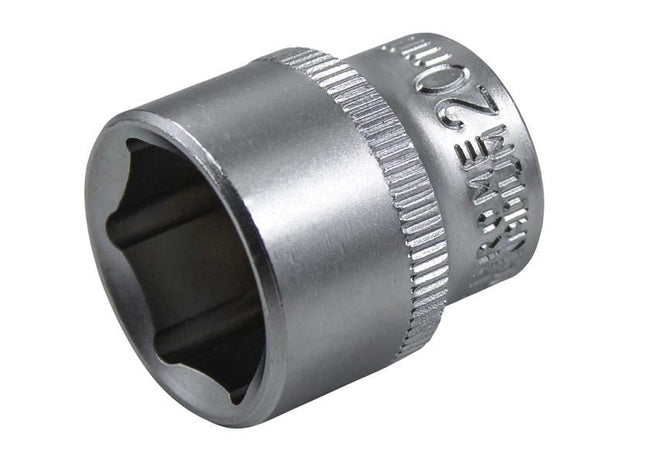 Faithfull Hex Socket 3/8in Drive 20mm Faithfull - RockBottom Northampton