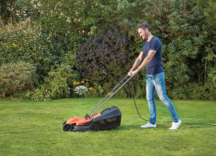 BLACK + DECKER BEMW451 Electric Lawnmower 32cm 1200W 240V BLACK + DECKER - RockBottom Northampton
