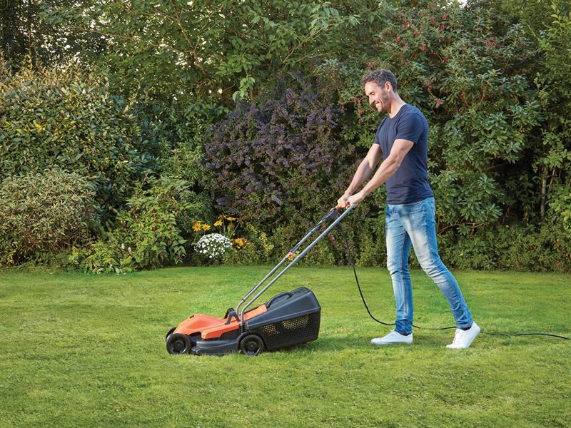 BLACK + DECKER BEMW451 Electric Lawnmower 32cm 1200W 240V BLACK + DECKER - RockBottom Northampton