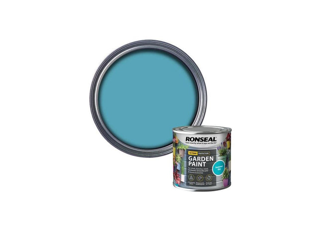 Ronseal Garden Paint Summer Sky 250ml Ronseal - RockBottom Nothampton