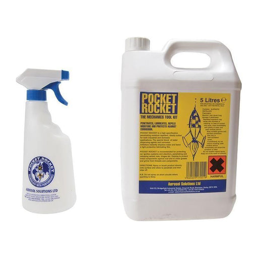 Aerosol Pocket Rocket Lubricant Repellent 5 litre Aerosol - RockBottom Northampton 