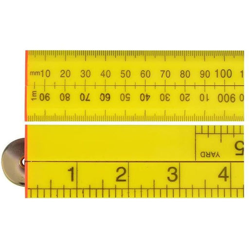 Faithfull Folding Rule Yellow ABS Plastic 1m (36in) Faithfull - RockBottom Northampton