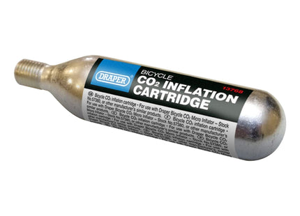 Draper Bicycle CO2 Inflation Cartridge, 16g (Pack of 5) 13786 Draper - Town Tools 