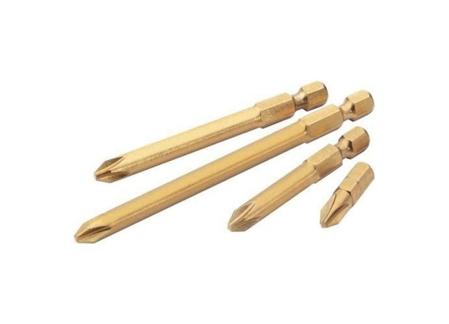 Draper T40 1/4" Hex Draper TX-STAR Titanium Nitride Coated Insert Bit 100mm Long Draper - Town Tools