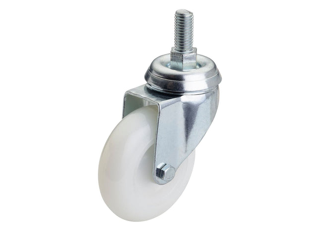 Draper Swivel Bolt Fixing Nylon Wheel, 75mm Diameter, S.W.L. 70kg Draper - Town Tools