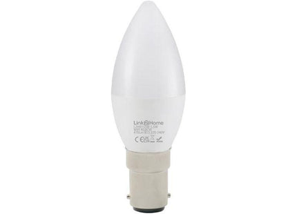 Link2Home Wi-Fi LED SBC (B15) Opal Candle Dimmable Bulb, White + RGB 470 lm 5.5W Link2Home - RockBottom Northampton