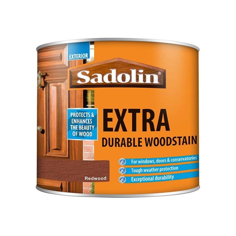 Sadolin Extra Durable Woodstain Redwood 500ml Sadolin - RockBottom Nothampton