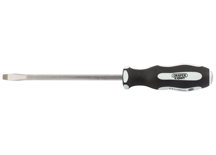 Draper 'Pound Thru' Plain Slot Soft Grip Screwdriver, 6.5 x 150mm 35183 Draper - Town Tools 