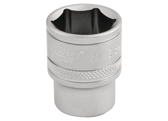Draper 6 Point Imperial Socket, 3/8" Sq. Dr., 11/16" 16573 Draper - Town Tools 