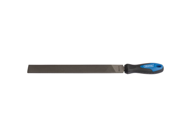 Draper Soft Grip Engineer's Hand File and Handle, 300mm 00008 Draper - Town Tools 