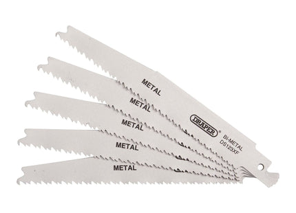 Draper Bi-metal Reciprocating Saw Blades for Metal Cutting, 150mm, 8-14tpi (Pack Draper - Town Tools 