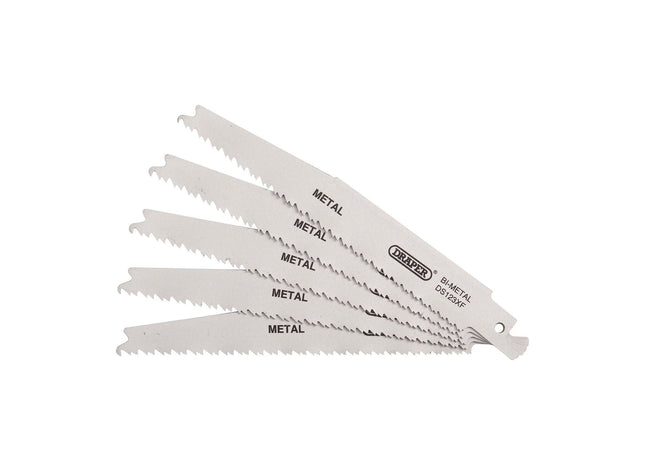 Draper Bi-metal Reciprocating Saw Blades for Metal Cutting, 150mm, 8-14tpi (Pack Draper - Town Tools 