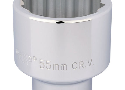Draper 12 Point Socket, 3/4" Sq. Dr., 55mm 16708 Draper - Town Tools 
