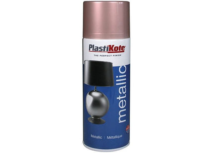 Plastikote Metallic Spray Rose Gold 400ml PlastiKote - RockBottom Nothampton
