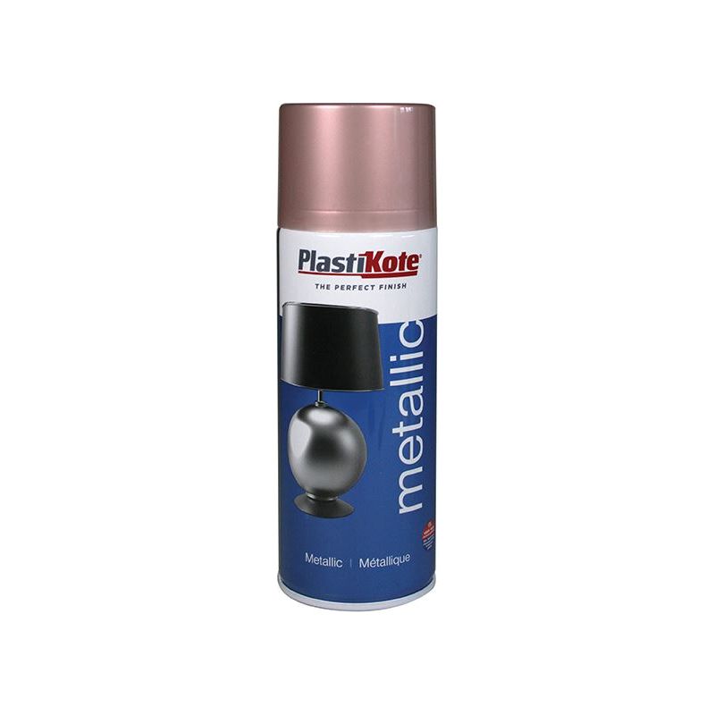 Plastikote Metallic Spray Rose Gold 400ml PlastiKote - RockBottom Nothampton