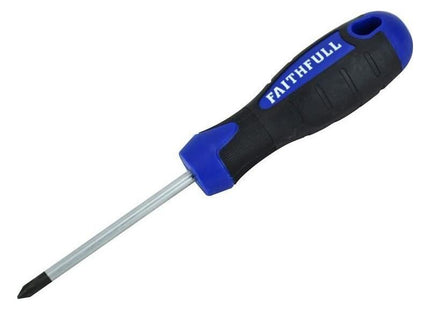 Faithfull Soft Grip Screwdriver Phillips Tip PH1 x 75mm Faithfull - RockBottom Northampton