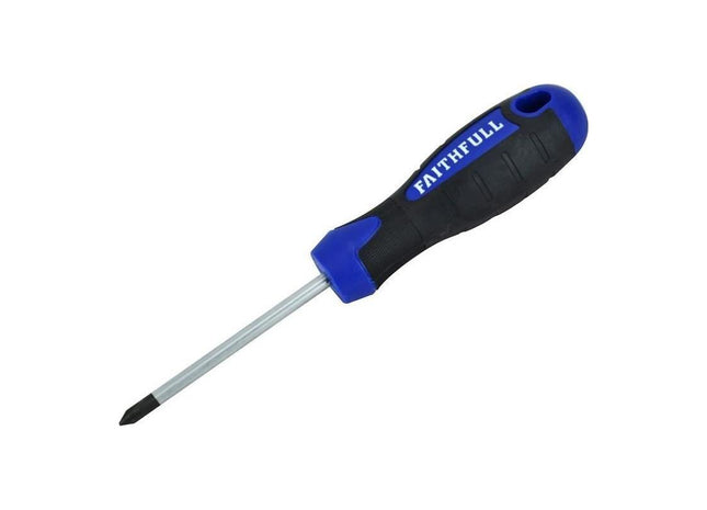 Faithfull Soft Grip Screwdriver Phillips Tip PH1 x 75mm Faithfull - RockBottom Northampton