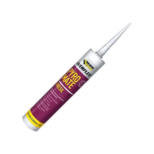 Everbuild Sika Pyro Mate Firesil White 295ml Everbuild Sika - RockBottom Northamptin