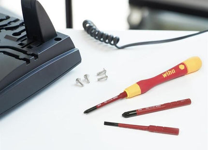 Wiha PicoFinish® slimVario® electric Fine Screwdriver Set, 4 Piece Wiha - RockBottom Northampton