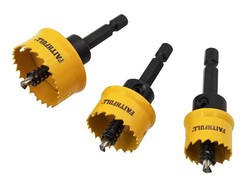 Faithfull Mini Holesaw Set, 3 Piece Faithfull - RockBottom Northampton