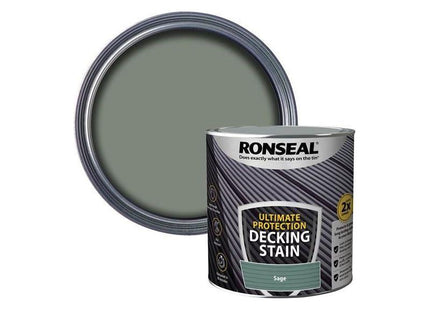 Ronseal Ultimate Protection Decking Stain Sage 2.5 litre Ronseal - RockBottom Nothampton
