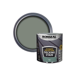 Ronseal Ultimate Protection Decking Stain Sage 2.5 litre Ronseal - RockBottom Nothampton