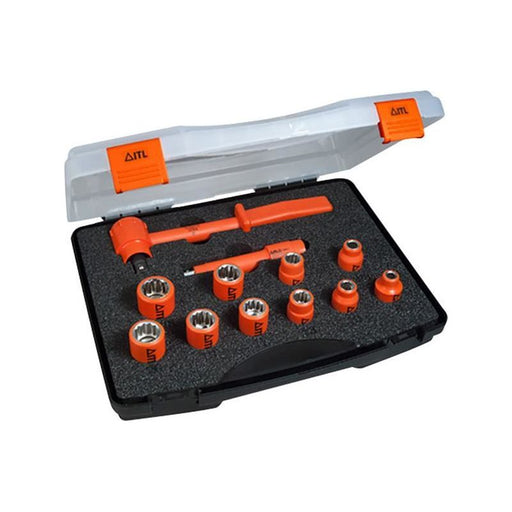 Itl Insulated Insulated 1/2in Drive Socket Set, 12 Piece ITL Insulated - RockBottom Northampton