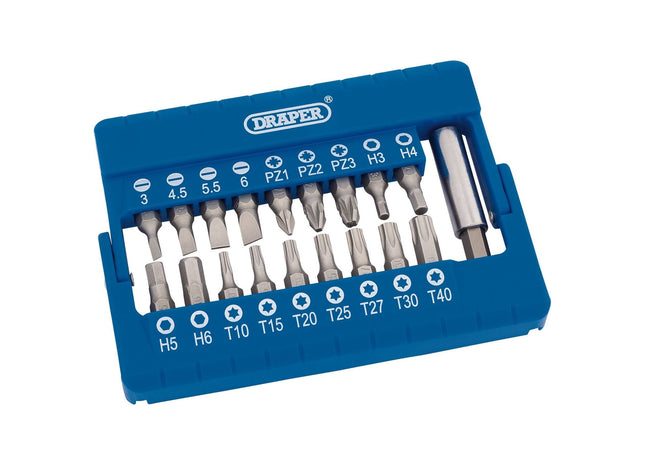 Draper Screwdriver and Magnetic Bit Holder Set (19 Piece) 82393 Draper - Town Tools 