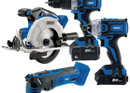 Draper D20 20V Carpenter/Joiner Cordless Tool Kit 99243 Draper - Town Tools 