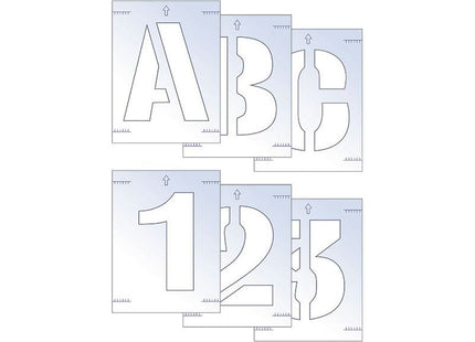 Scan Letter & Number Stencil Kit 25mm Scan - RockBottom Nothampton