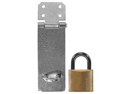 Scan Hasp and Staple 117mm + 40mm Padlock Scan - RockBottom Nothampton