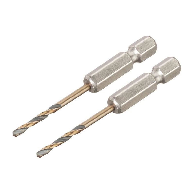 Dewalt Power Tools BLACK&GOLD Hex HSS-G Drill Bits (2) 2.5mm DeWALT Power Tools - RockBottom Northampton