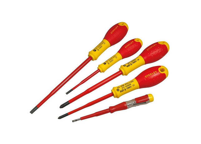 Stanley® Hand Tools FatMax® VDE Insulated Screwdriver Set, 5 Piece Plusminus STANLEY® Hand Tools - RockBottom Nothampton