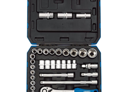 Draper Combined MM/AF Socket Set, 1/2" Sq. Dr. (33 Piece) 16363 Draper - Town Tools 