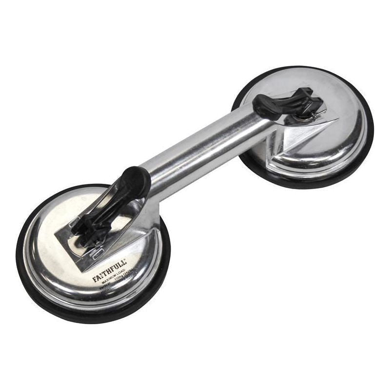 Faithfull Double Pad Aluminium Pro Suction Lifter Faithfull - RockBottom Northampton