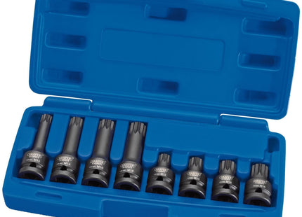 Draper Tamper Proof Impact Spline Set, 1/2" Sq. Dr. (8 Piece) 49460 Draper - Town Tools 