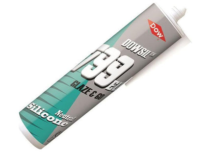 Dowsil 799 Glaze & Go Silicone Sealant White 310ml Dowsil - RockBottom Northampton