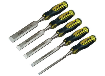 Stanley® Hand Tools FatMax® Bevel Edge Chisel with Thru Tang Set, 5 Piece STANLEY® Hand Tools - RockBottom Nothampton