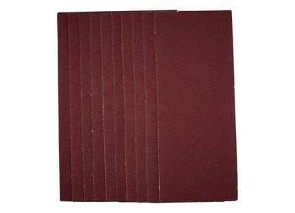 Draper 1/3 Sanding Sheets, 93 x 230mm, 80 Grit (Pack of 10) 55748 Draper - Town Tools 