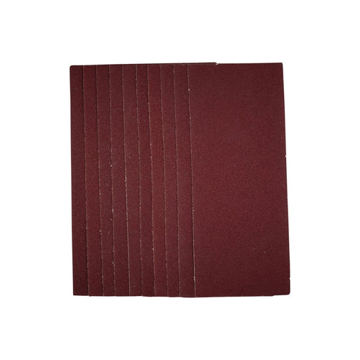 Draper 1/3 Sanding Sheets, 93 x 230mm, 80 Grit (Pack of 10) 55748 Draper - Town Tools 