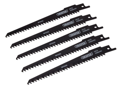 Draper Reciprocating Saw Blades for Wood and Plastic Cutting, 150mm, 6tpi (Pack Draper - Town Tools 
