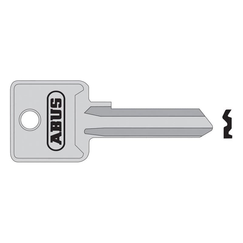 Abus Mechanical 85/50 50mm +60 Right Hand Key Blank ABUS Mechanical - RockBottom Northampton 