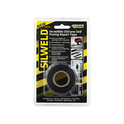 Everbuild Sika Silweld Tape 3m Black Everbuild Sika - RockBottom Northamptin