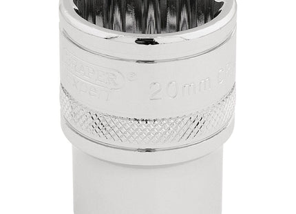 Draper HI-TORQ 12 Point Socket, 1/2" Sq. Dr., 20mm 33289 Draper - Town Tools 