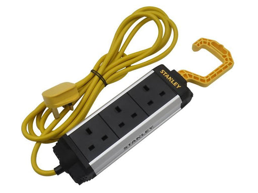 STANLEY Electrical 3-Gang Powerboard with Foldable Hook 3m STANLEY� Electrical - RockBottom Nothampton