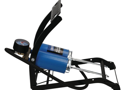 Draper Double Cylinder Foot Pump with Pressure Gauge 25996 Draper - Town Tools 