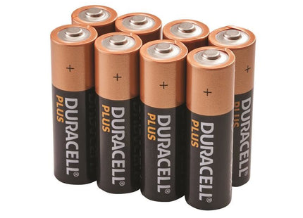 Duracell AA Cell Plus Power +100% Batteries (Pack 8) Duracell - RockBottom Northampton