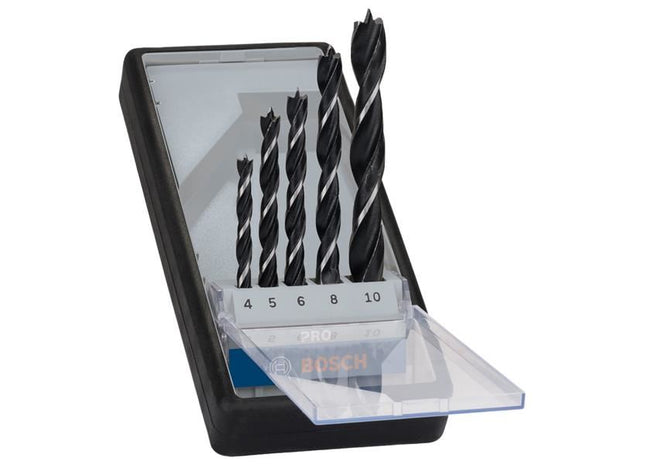 Bosch Powertool Accessories PRO Wood Brad Point Drill Bit Set, 5 Piece Bosch Powertool Accessories - RockBottom Northampton